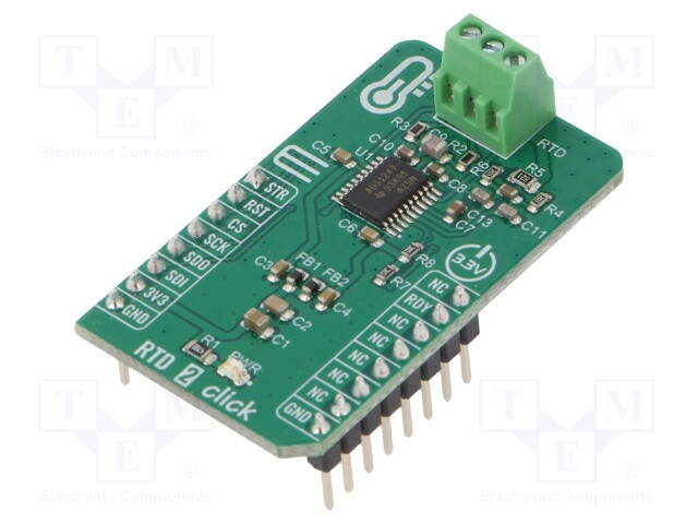 Click board; resistance meter; SPI; ADS1247; 3.3VDC
