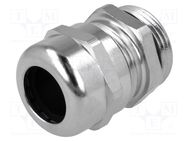 Cable gland; M16; IP68; Mat: brass; Body plating: nickel