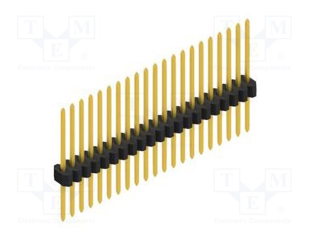 Connector: pin strips; pin header; male; PIN: 21; 1.27mm; THT; 1x21