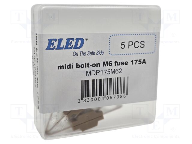 Fuse: fuse; 175A; 58VDC; automotive; 41mm; M6 screw; 41x12x8.24mm