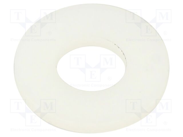 Washer; round; D=14mm; h=1.5mm; polyamide; natural