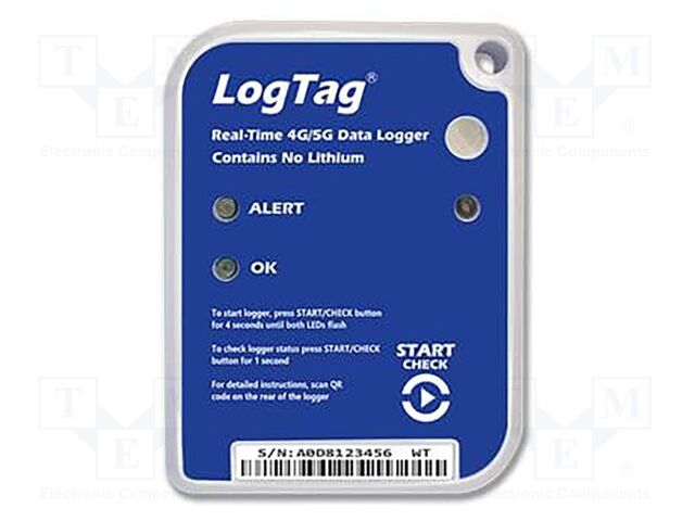 Data logger; illuminance,temperature,humidity,shock; IP61
