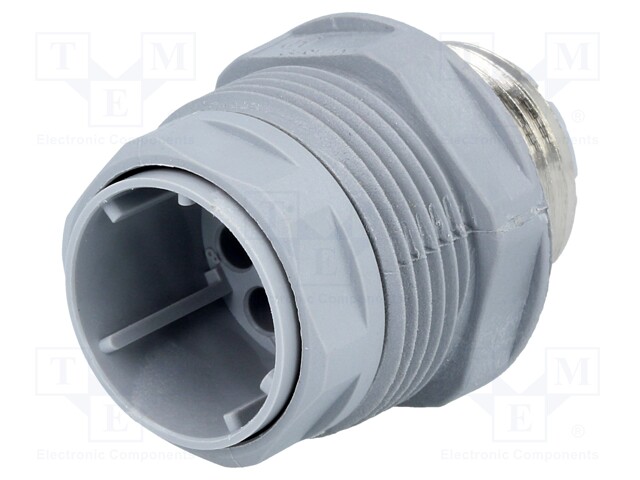 Socket; Connector: DIN 43651; NR; male; PIN: 12; w/o contacts; 5A