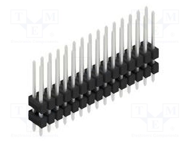 Connector: pin strips; pin header; male; PIN: 30; 2.54mm; THT; 2x15