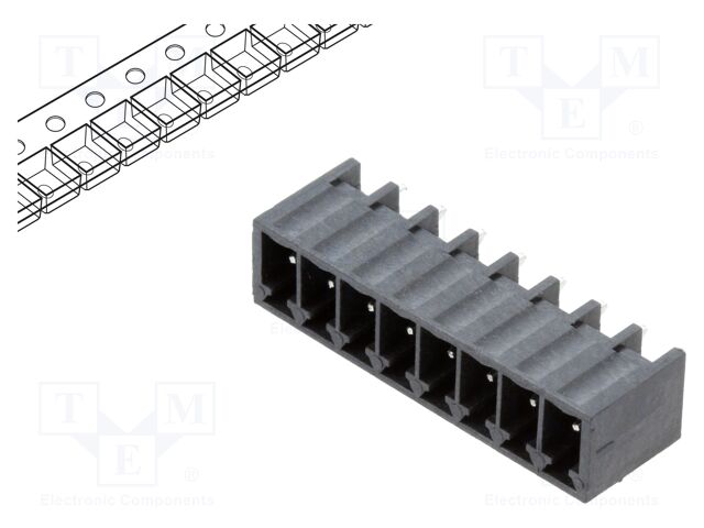 Connector: pluggable terminal block; OQ; 10A; 300V; socket; male