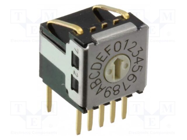 Encoding switch; HEX/BCD; Pos: 16; THT; Rcont max: 200mΩ; 1.96Ncm