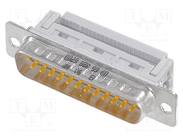 D-Sub; PIN: 25; plug; male; IDC; for ribbon cable; gold-plated