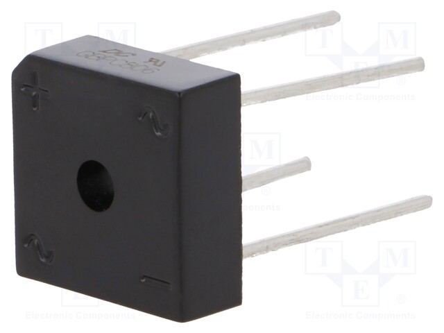 Single-phase bridge rectifier; Urmax:600V; If:8A; Ifsm:175A