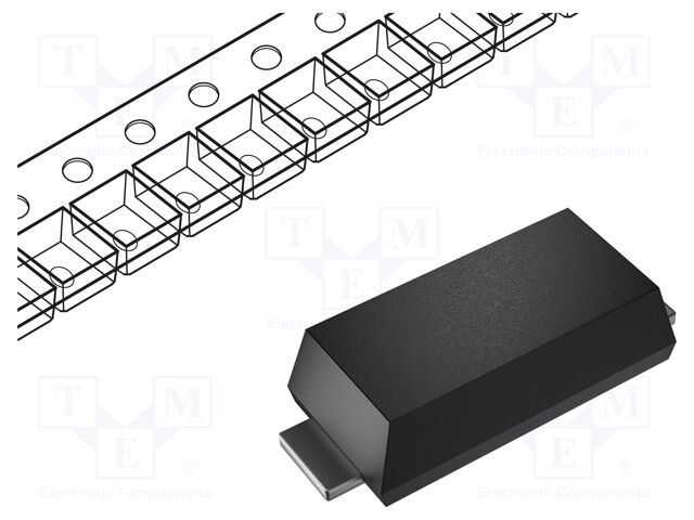 Diode: rectifying; SMD; 1kV; 1A; 500ns; SMA; Ufmax: 1.3V; Ifsm: 30A