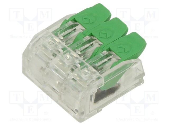 Quick splice; spring clamp; 0.2÷4mm2; 24AWG÷12AWG; 450V; 32A