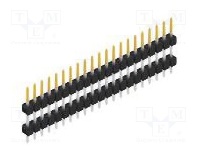 Connector: pin strips; pin header; male; PIN: 21; 2.54mm; THT; 1x21