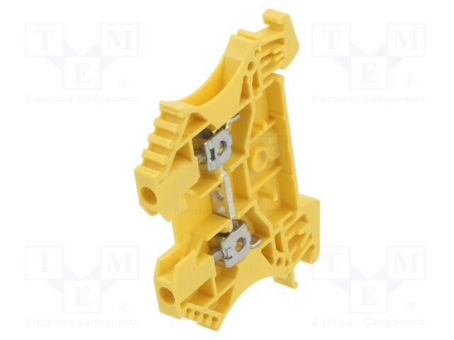 Splice terminal: rail; 24A; 800V; screw terminal; yellow; 2.5mm2