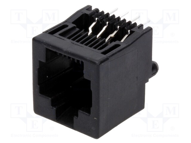 Socket; RJ45; PIN: 8; Layout: 8p8c; THT; straight; 16.51mm