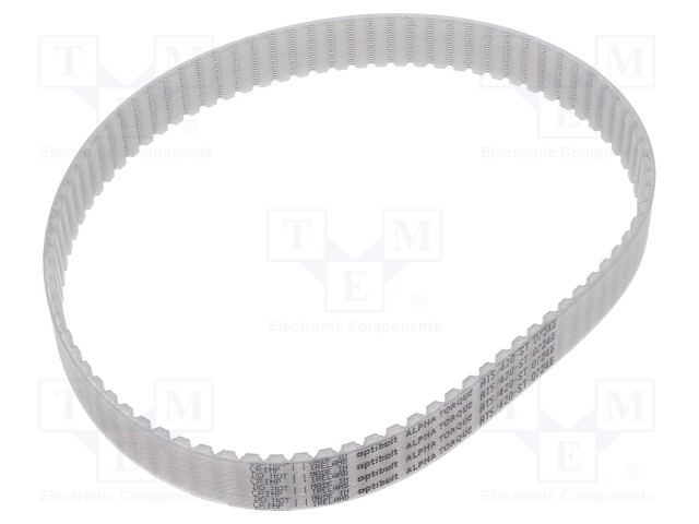 Timing belt; AT5; W: 16mm; H: 2.7mm; Lw: 420mm; Tooth height: 1.2mm