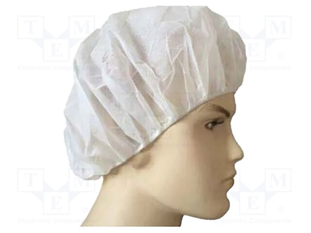 Hair nets; ESD; 1000pcs; Features: disposable; IEC 61340; white