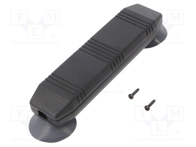 Enclosure: specialist; X: 40mm; Y: 155mm; Z: 20mm; ABS; black