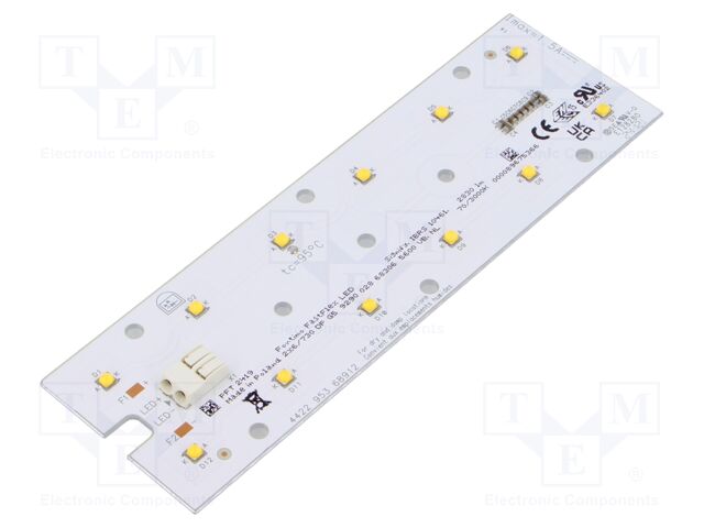 LED strip; W: 45mm; L: 146mm; No.of diodes: 12; CRImin: 70; 3000K
