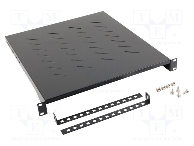 Shelf; 1U; black; Standard: 19"