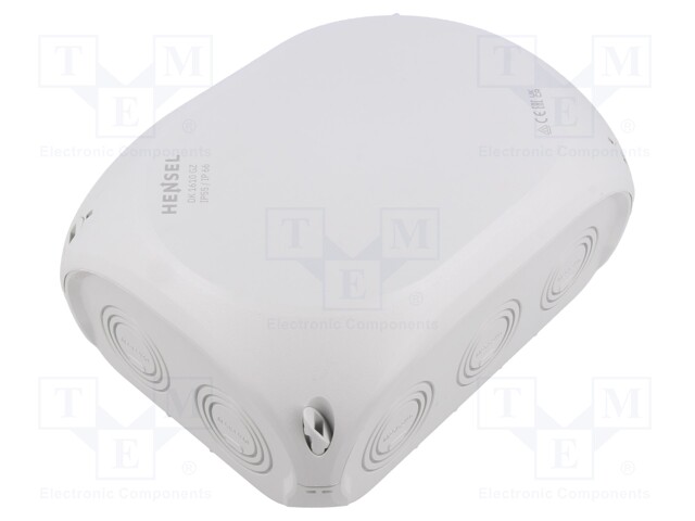 Enclosure: junction box; IP66; with membrane cable glands; grey