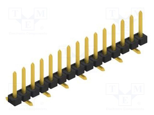 Connector: pin strips; pin header; male; PIN: 15; 2.54mm; SMT; 1x15