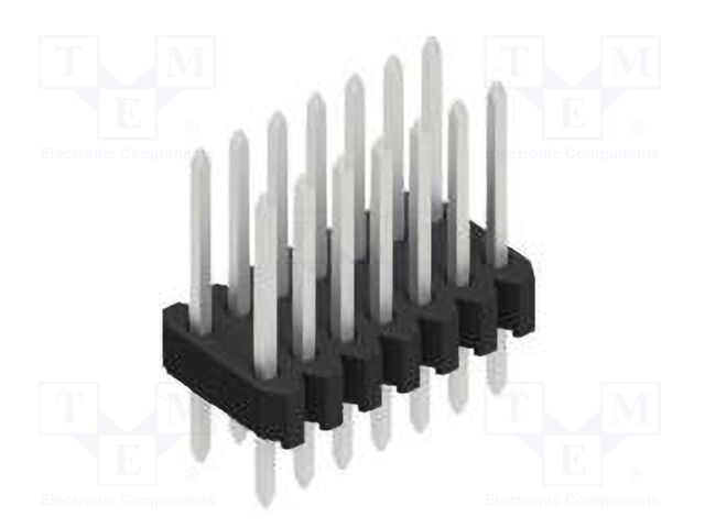 Connector: pin strips; pin header; male; PIN: 14; 1.27mm; THT; 2x7