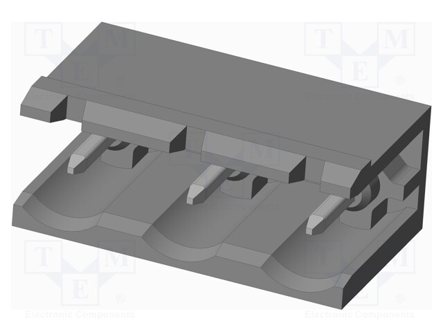 Connector: pluggable terminal block; socket; male; on PCBs