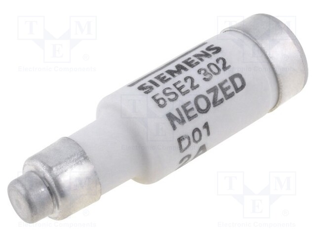 Fuse: fuse; gG; 2A; 400VAC; industrial; D01; NEOZED