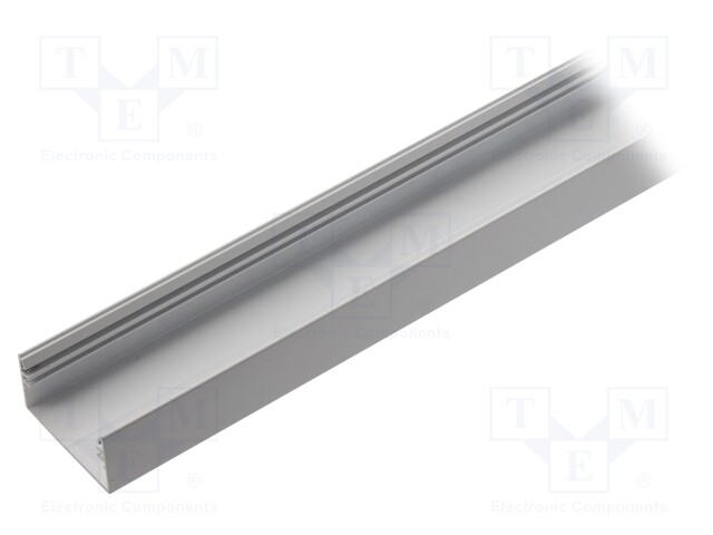Profiles for LED modules; surface; white; L: 1m; aluminium