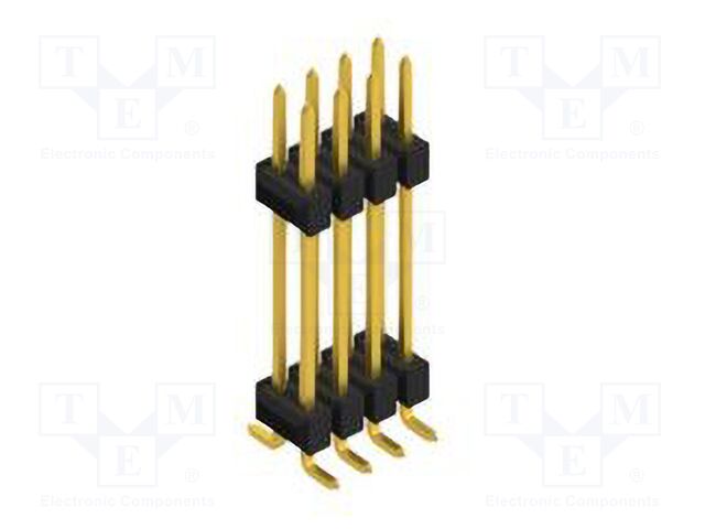 Connector: pin strips; pin header; male; PIN: 8; 2.54mm; SMT; 2x4