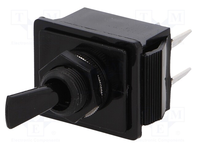 Switch: toggle; Pos: 2; DPST; OFF-ON; 16A/250VAC; 28A/28VDC; IP40
