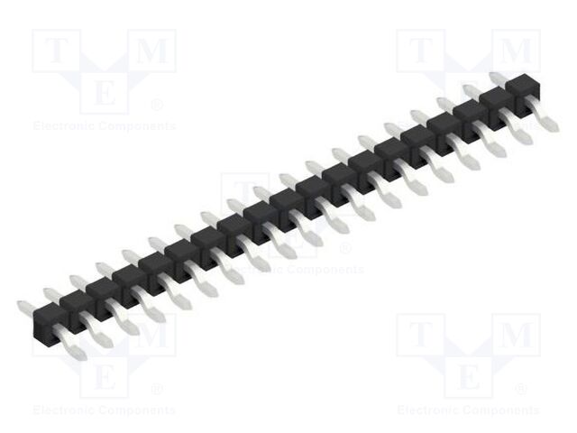 Connector: pin strips; pin header; male; PIN: 19; 2.54mm; SMT; 1x19