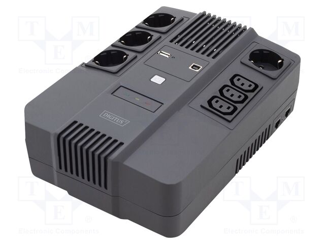 Power supply: UPS; 360W; 600VA; Uin: 220÷240V; 90x202x285mm; 7Ah