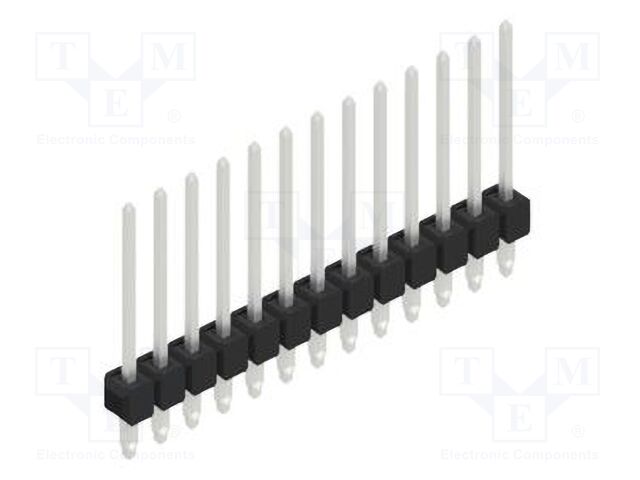 Connector: pin strips; pin header; male; PIN: 13; 2.54mm; THT; 1x13