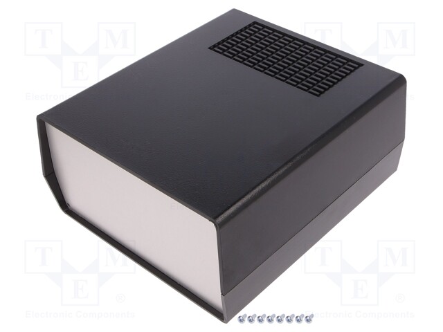 Enclosure: with panel; vented,PCB is fastened in guides; AUS