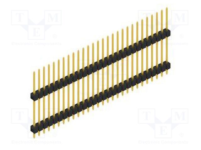 Connector: pin strips; pin header; male; PIN: 28; 2.54mm; THT; 1x28