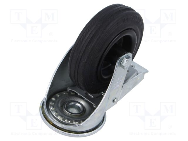 Transport wheel; Ø: 100mm; W: 30mm; H: 128mm; torsional with lock