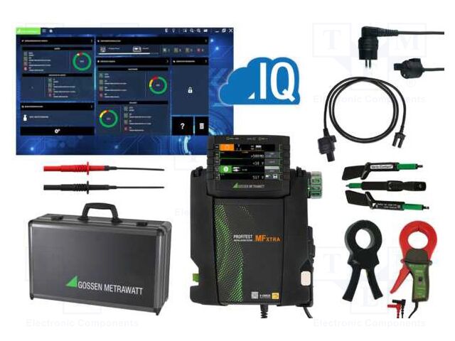 Meter: appliance meter; LCD; Earthing R range: 100mΩ÷9999Ω; USB
