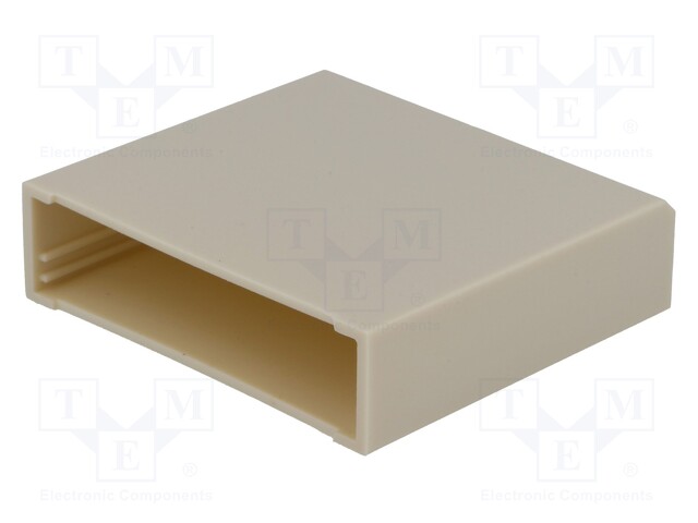 Enclosure: designed for potting; X: 52mm; Y: 56mm; Z: 15mm; ABS; grey
