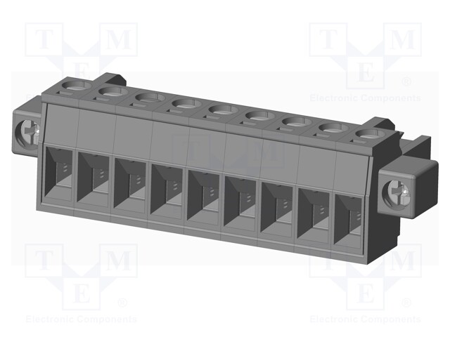 Connector: pluggable terminal block; plug; female; straight; grey