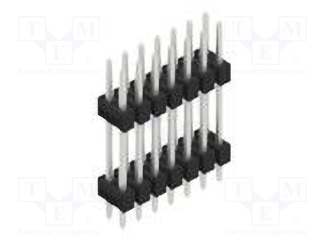 Connector: pin strips; pin header; male; PIN: 14; 2.54mm; THT; 2x7