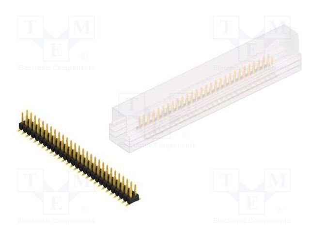 Connector: pin strips; pin header; male; PIN: 56; 2.54mm; SMT; 2x28