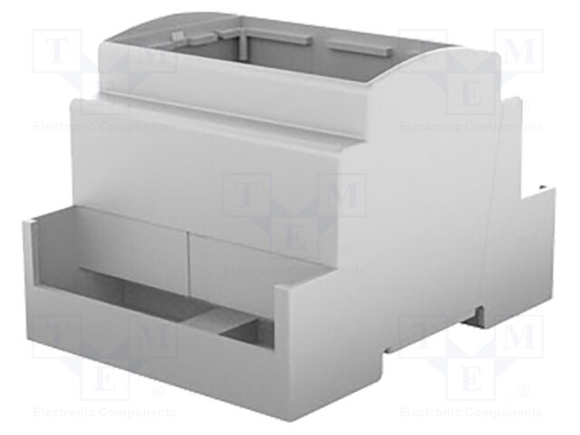 Enclosure: for DIN rail mounting; Y: 90mm; X: 71mm; Z: 62mm; grey