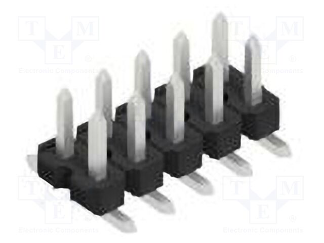 Connector: pin strips; pin header; male; PIN: 10; 2.54mm; SMT; 2x5