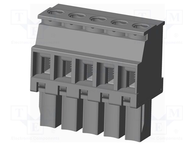 Connector: pluggable terminal block; plug; female; angled 90°