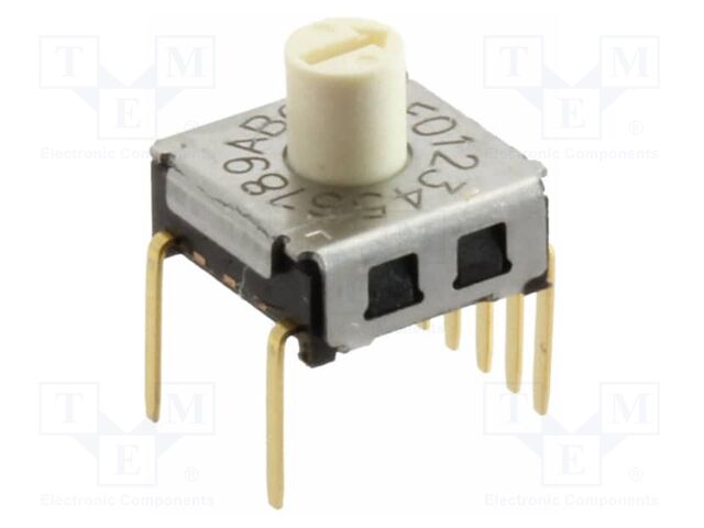 Encoding switch; HEX/BCD; Pos: 16; THT; Rcont max: 200mΩ; 1.96Ncm