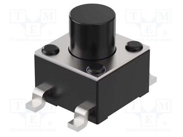Microswitch TACT; SPST-NO; Pos: 2; 50mA/12VDC; SMT; 0.98N; 5mm