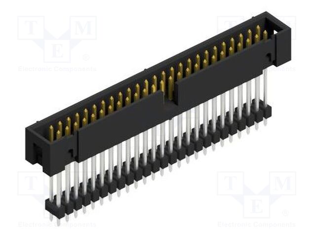 Connector: pin strips; pin header; male; PIN: 50; 2.54mm; THT; 2x25