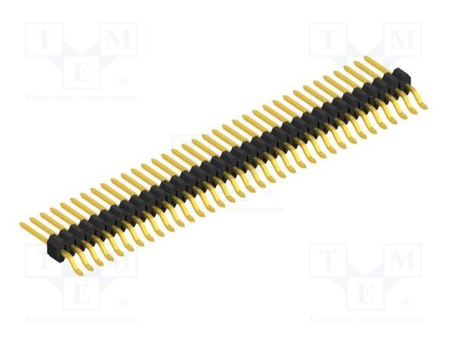 Connector: pin strips; pin header; male; PIN: 35; 1.27mm; SMT; 1x35