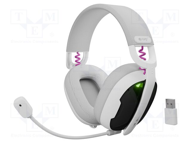 Wireless headphones with microphone; FUKIYA; white; 20Hz÷20kHz