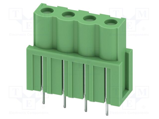 PCB headers, nominal cross section: 2.5 mm?, color: green, n